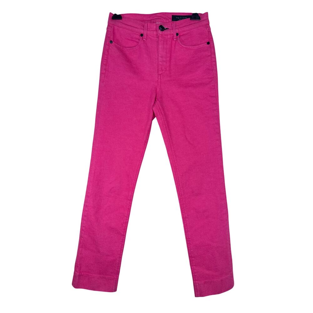Rag & Bone Bull Pink Dusty Rose Tone 25 Skinny Straight Stretch Minimalist